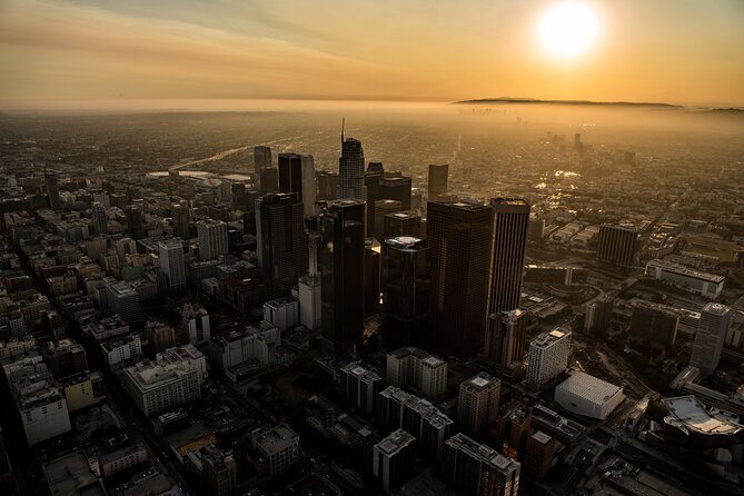 Downtown LA Lights: Your Private Sunset and Night Helicopter Tour - The “private college from the air” flyover: a quieter but interesting angle