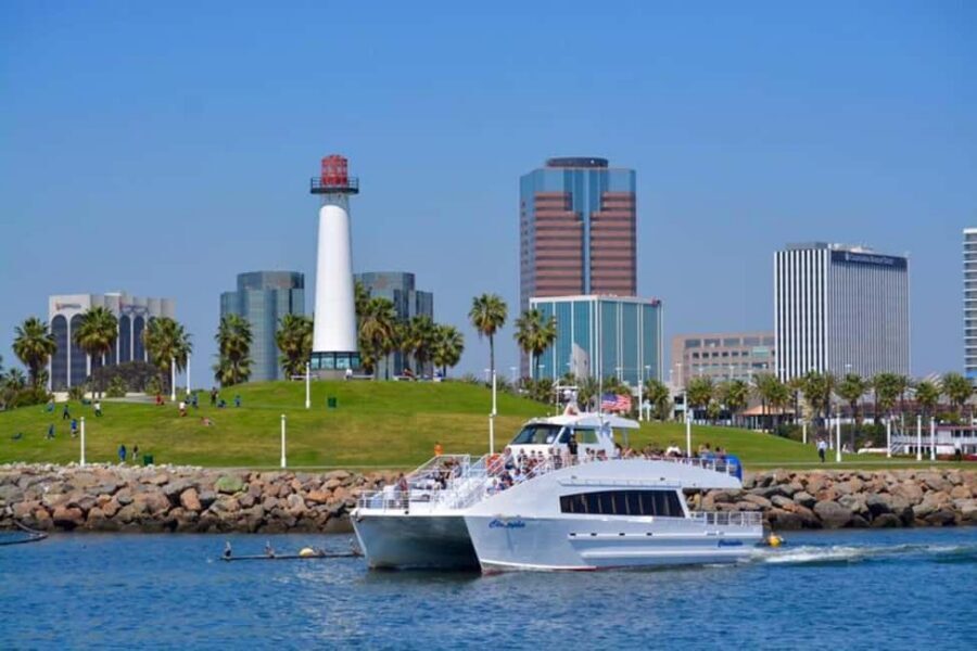 Long Beach: Sightseeing Harbor Cruise - Long Beach skyline and the Queen Mary view line