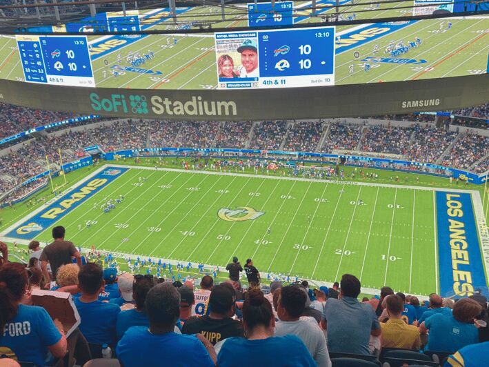Los Angeles: LA Rams NFL Game Ticket at SoFi Stadium - Choosing seats at SoFi: budget vs regular vs premium views