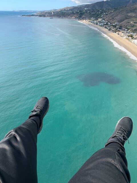 Malibu Hills to Beach: Tandem Paragliding Flight Adventure - The takeoff: foot-launched, but guided every step