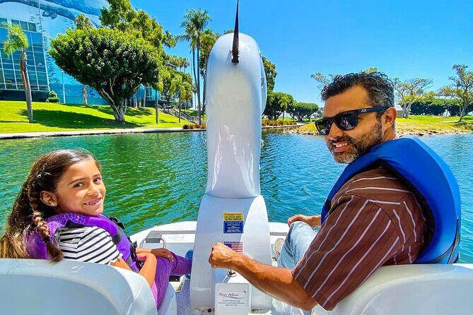 Swan Boat Rental at Rainbow Lagoon in Long Beach - Choosing Day vs Night: LED Swans and the Sunset Mood